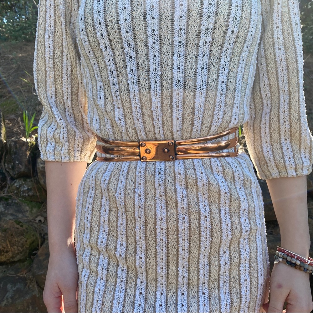 Rare Vintage Handmade Ranoir Copper Belt! xs!